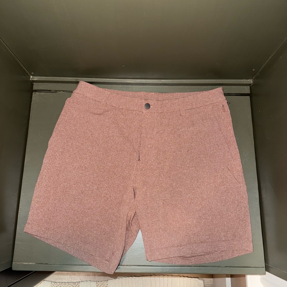 Lululemon Athletica maroon Flat Front Shorts